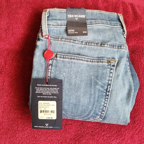 Mens NWT True Religion Jean's size 34 - Picture 3 of 4